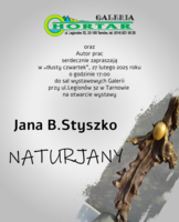 Zaproszenie na wystawę Jana B. Styszki